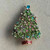 2.25 Inch Christmas Tree Brooch Pin Rhinestone Multi Enamel Gold Plated Per Pc