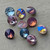 10mm Rivoli Crystal Cabs Morning Dew Mix Q10 Per Pkg
