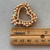 1.5 Inch Heart Wreath Brooch Pin Rhinestone Gold Per Pc
