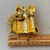 BIG HEAVY 2.75 Inch Haunted House Brooch Pin Rhinestone Gold Per Pc