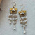 Golden Clarity Chandelier Earrings Artisan Made in the USA Per Pair