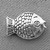 Small Fish Beads 11x8mm Antique Silver Plated Alloy Q100 Per Pkg