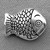 Large Fish Beads 14x10mm Antique Silver Plated Alloy Q30 Per Pkg