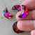 20x13mm Crescent Moon Prism Charms Chili Pepper 4Pcs Per Pkg