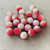 12mm Acrylic Berry Beads Cranberry Ombre Q24 Per Pkg