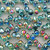 Aruba Teal Vermilion Pyrite 10x8mm Briolette Teardrop Chinese Crystal Glass Beads Per Strand