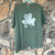 Can't Pinch This Shamrock Lucky Clover Sage Green Distressed Graphic Tee Top