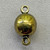 Smooth Round Magnetic Clasp 14x8mm Antique Brass Plated Alloy Q8 Per Pkg