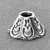 Moon and Stars Cone Bead Caps 4x8mm Antique Silver Plated Alloy Q30 Per Pkg