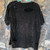 Shining Star Tee Distressed Mineral Wash Charcoal Black Ivory Cream Oli&Hali