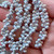 6x4mm Czech Glass Drop Beads Etched Silver Ore 50Pcs Per Strand