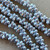 6x4mm Czech Glass Drop Beads Etched Silver Ore 50Pcs Per Strand