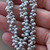 6x4mm Czech Glass Drop Beads Etched Silver Ore AB 50Pcs Per Strand
