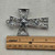 BIG Blush Filigree Cross Pendant Artisan Patina 83x54mm Antique Silver Metal Per Pc