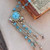 Blue Moon River Necklace Silver Chain Artisan Made Per Pc