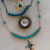 Celestial Moon Vibes Multistrand Necklace Brass Chain Artisan Made Per Pc