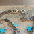 Boho Crescent Moon Necklace Silver Chain Artisan Made Per Pc