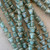 10x9mm Tulip Beads Pressed Flower Czech Glass Gilded Ice Blue 15Pcs Per Strand