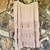 Dusty Rose Ruffled Lace Layered Mesh Skirt JDL Jeanne d'Arc Living M/L