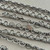 10x8mm Pretzel Scroll Antique Silver Plated Solid Copper Chain Soldered India No E-Coat Per Ft