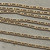 8x3mm Textured Figaro Chain Soldered Satin Hamilton Gold Per Foot