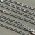 8x3mm Textured Figaro Chain Soldered Silver Plated Per Foot
