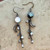 Moonstruck Drop Earrings Gunmetal Plated Artisan Made in the USA Per Pair