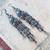 Labradorite Night Sky Chandelier Earrings Gunmetal Plated Artisan Made in the USA Per Pair