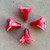 Rosewater Artisan Lucite Acrylic Flower Trumpet Beads 24x22mm Hand Painted Q4 Per Pkg