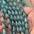 13x7mm Melon Drop Beads Czech Glass Blue Opal Mercury 10Pcs Per Strand