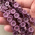 12mm Window Cut Flower Beads Czech Glass Vintage Verbena 12Pcs Per Strand