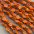14mm 6 Petal Flower Beads Czech Glass Copper Cosmos 12Pcs Per Strand