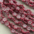 14mm 6 Petal Flower Beads Czech Glass Mercury Red Carnation 12Pcs Per Strand