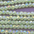 Honeydew Satin 4x3mm Faceted Rondelle Chinese Crystal Glass Beads Per Strand