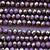 Purple Pansy Gunmetal 4x3mm Faceted Rondelle Chinese Crystal Glass Beads Per Strand