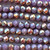 Purple Pansy Copper AB 4x3mm Faceted Rondelle Chinese Crystal Glass Beads Per Strand