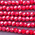 Red Poppies Satin 4x3mm Faceted Rondelle Chinese Crystal Glass Beads Per Strand