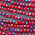 Scarlet Nebula 4x3mm Faceted Rondelle Chinese Crystal Glass Beads Per Strand