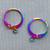 Round Leverback 21ga Earwires Earrings 15x12mm Peacock Plated Alloy Q5 Pair Per Pkg