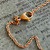 Copper Heart Bohemian Choker Minimal Necklace Artisan Made Chain 16" Per Pc