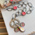Groovy Peace Sign Flower Power Soldered Pendant Necklace Chain Artisan Made in the USA Per Pc