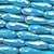 Fountain Blue AB Faceted Teardrop Crystal Chinese Glass 15x6mm Beads Per Strand