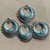 Teal Daisy Filigree Chandelier Hoop Findings Artisan Earring Components Q2 Per Pkg