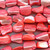 Coral Smooth Nugget 20-14mm Dyed MOP Beads Per Strand