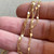 2mm Satellite Hammered Curb Chain Soldered Satin Hamilton Gold Per Foot