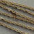 4x3mm Oval Cable Chain Soldered Satin Hamilton Gold Plated Per Foot