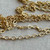 3.5x3mm Oval Figure 8 Cable Chain Soldered Satin Hamilton Gold Plated Per Foot