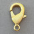 15x9mm Lobster Claw Clasps Hamilton Gold Plated Brass Q3 Per Pkg