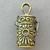 Art Deco Cylinder Prayer Box Memory Locket Pendants 28x15mm Antique Brass Plated Alloy Q2 Per Pkg