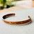 Breathe Believe Receive Stamped Metal Thinny Cuff Bracelet Solid Copper Artisan Made Per Pc